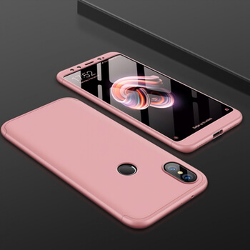 Ochranný 360° celotělový plastový kryt pro Xiaomi Mi A2 - růžový