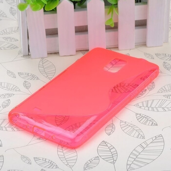 Silikonový ochranný obal S-line pro Samsung Galaxy Note 4 - růžový