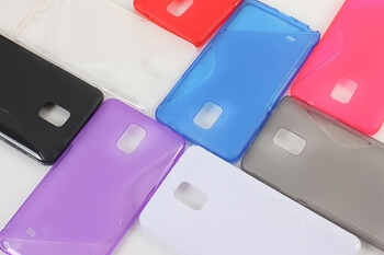 Silikonový ochranný obal S-line pro Samsung Galaxy Note 4 - fialový