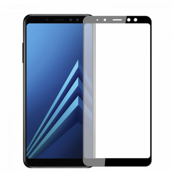3x 3D tvrzené sklo s rámečkem pro Samsung Galaxy A8 2018 A530F - černé - 2+1 zdarma