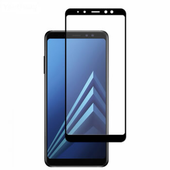 3x 3D tvrzené sklo s rámečkem pro Samsung Galaxy A8 2018 A530F - černé - 2+1 zdarma