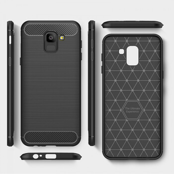 Ochranný silikonový obal karbon pro Samsung Galaxy A8 2018 A530F - černý