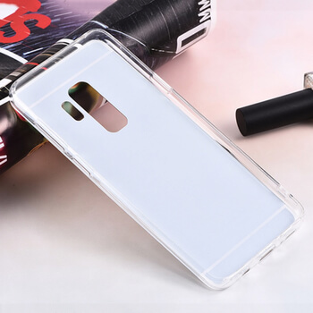 Silikonový zrcadlový ochranný obal pro Samsung Galaxy A8 2018 A530F - růžový