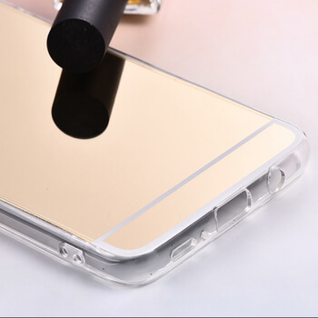 Silikonový zrcadlový ochranný obal pro Samsung Galaxy A8 2018 A530F - stříbrný