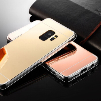 Silikonový zrcadlový ochranný obal pro Samsung Galaxy A8 2018 A530F - zlatý