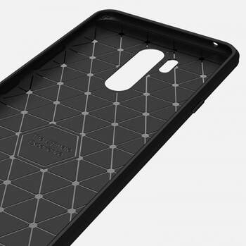 Ochranný silikonový obal karbon pro LG G7 ThinQ - černý