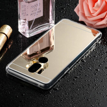 Silikonový zrcadlový ochranný obal pro LG G7 ThinQ - zlatý