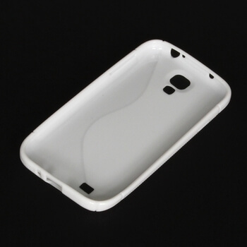 Silikonový ochranný obal S-line pro Samsung Galaxy S4 Active - bílý