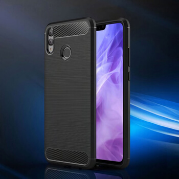 Ochranný silikonový obal karbon pro Honor 8X - černý