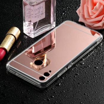 Silikonový zrcadlový ochranný obal pro Honor 8X - růžový