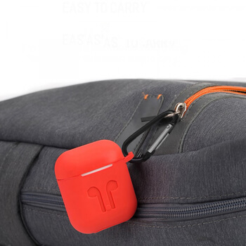 4v1 Silikonové ochranné pouzdro s příslušenstvím pro Apple AirPods 1.generace (2016) - černé
