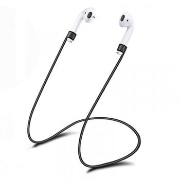 4v1 Silikonové ochranné pouzdro s příslušenstvím pro Apple AirPods 1.generace (2016) - černé