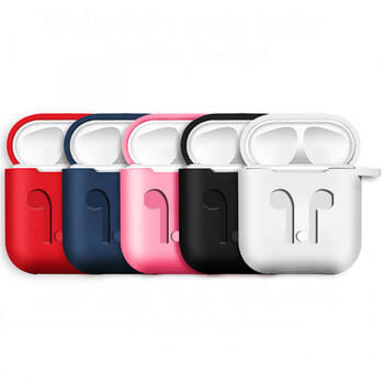 4v1 Silikonové ochranné pouzdro s příslušenstvím pro Apple AirPods 1.generace (2016) - bílé
