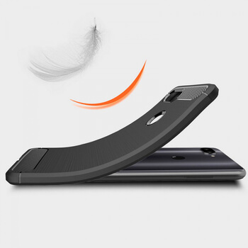 Ochranný silikonový obal karbon pro Xiaomi Mi 8 Lite - černý