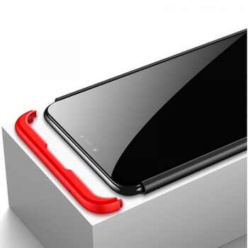 Ochranný 360° celotělový plastový kryt pro Xiaomi Mi 8 Lite - červený