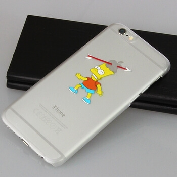 Ultratenký plastový kryt pro Apple iPhone 6/6S - Bart Simpson Arrow