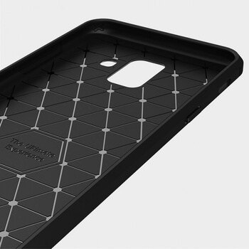 Ochranný silikonový obal karbon pro Samsung Galaxy A6 A600F (2018) - černý