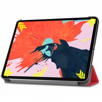 2v1 Smart flip cover + zadní plastový ochranný kryt pro Apple iPad Pro 12.9" 2018 (3. generace) - černý