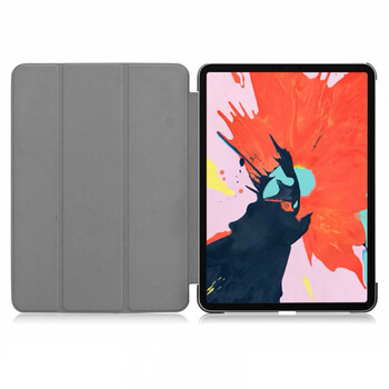 2v1 Smart flip cover + zadní plastový ochranný kryt pro Apple iPad Pro 12.9" 2018 (3. generace) - šedý