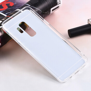 Silikonový zrcadlový ochranný obal pro Samsung Galaxy A6+ A605F - černý