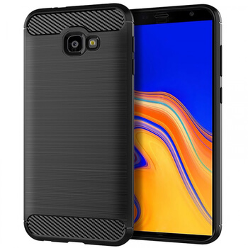 Ochranný silikonový obal karbon pro Samsung Galaxy J4+ J415F - černý