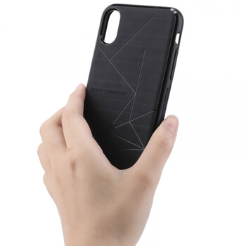 Silikonové pouzdro Nillkin s magnetem pro bezdrátové nabíjení pro Apple iPhone XS Max - černé