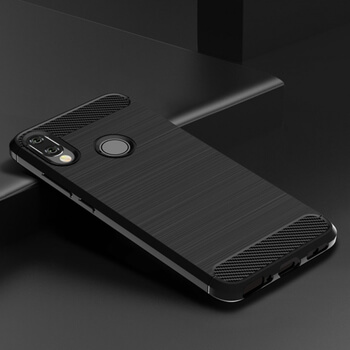 Ochranný silikonový obal karbon pro Xiaomi Redmi Note 7 - černý