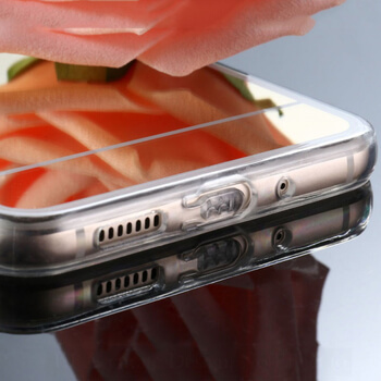 Silikonový zrcadlový ochranný obal pro Xiaomi Redmi Note 7 - růžový