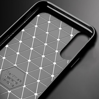 Ochranný silikonový obal karbon pro Xiaomi Mi 9 - černý