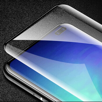 3x 3D ochranné tvrzené sklo pro Samsung Galaxy S10 Plus G975 - černé - 2+1 zdarma