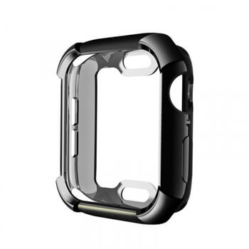 Ultratenký silikonový obal pro chytré hodinky Apple Watch 40 mm (4.série) - černý