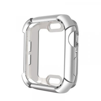 Ultratenký silikonový obal pro chytré hodinky Apple Watch 40 mm (4.série) - stříbrný