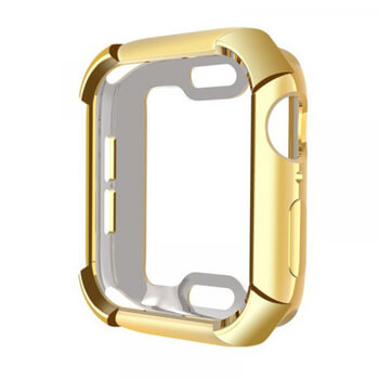 Ultratenký silikonový obal pro chytré hodinky Apple Watch 40 mm (4.série) - zlatý