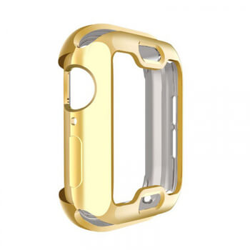 Ultratenký silikonový obal pro chytré hodinky Apple Watch 40 mm (4.série) - zlatý