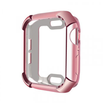 Ultratenký silikonový obal pro chytré hodinky Apple Watch 44 mm (4.série) - růžový