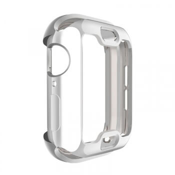Ultratenký silikonový obal pro chytré hodinky Apple Watch 44 mm (4.série) - stříbrný
