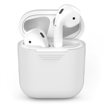 Silikonové ochranné pouzdro pro Apple AirPods - bílé