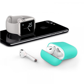 Silikonové ochranné pouzdro pro Apple AirPods 1.generace (2016) - světle modré