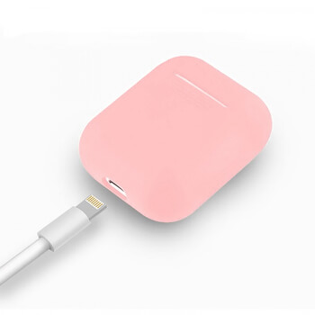 Silikonové ochranné pouzdro pro Apple AirPods 1.generace (2016) - světle růžové
