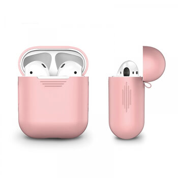 Silikonové ochranné pouzdro pro Apple AirPods 1.generace (2016) - světle růžové