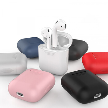 Silikonové ochranné pouzdro pro Apple AirPods 1.generace (2016) - světle růžové