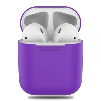 Silikonové ochranné pouzdro pro Apple AirPods - fialové