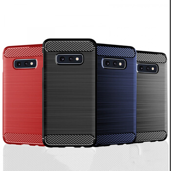 Ochranný silikonový obal karbon pro Samsung Galaxy S10e G970 - černý