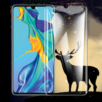 3x 3D ochranné tvrzené sklo s rámečkem pro Huawei P30 - černé - 2+1 zdarma