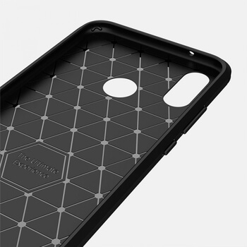 Ochranný silikonový obal karbon pro Huawei Y7 2019 - černý