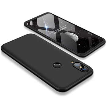 Ochranný 360° celotělový plastový kryt pro Huawei Y7 2019 - černý