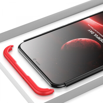 Ochranný 360° celotělový plastový kryt pro Huawei Y7 2019 - modrý