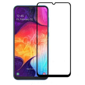 3x 3D ochranné tvrzené sklo s rámečkem pro Samsung Galaxy A50 A505F - černé - 2+1 zdarma