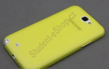 Ultratenký plastový kryt pro Samsung Galaxy Note 2 II - žlutý