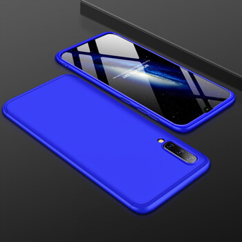 Ochranný 360° celotělový plastový kryt pro Samsung Galaxy A50 A505F - modrý